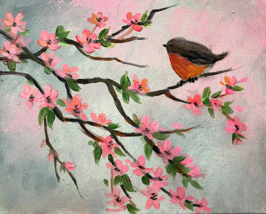 Spring Robin Painting Class Tuesday May 21 6:30 PM