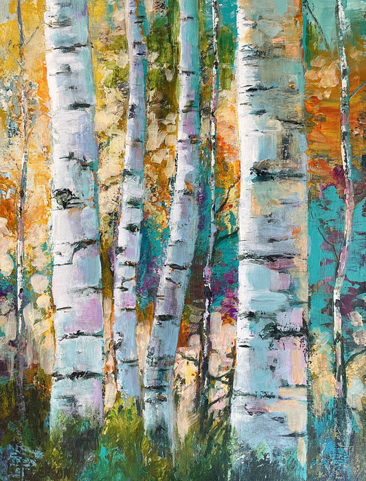 Spring Birch Painting Class Saturday, April 17, 10-3