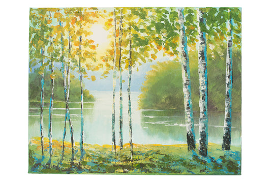 Painting Lesson Video Download - Water Scene with Birches